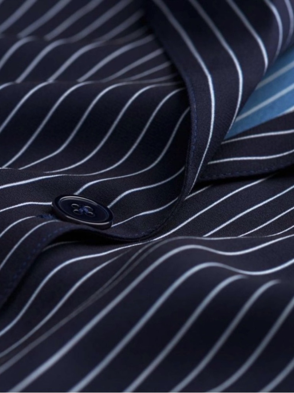 NWT Gant Navy Pinstripe Sleeveless Tie-Waist Dress XS - Picture 4 of 6